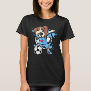 Dabbing Beagle Dog Fiji Soccer Fans Jersey Footbal T-Shirt