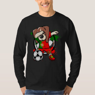 Dabbing Beagle Dog Portugal Soccer Fans Jersey Foo T-Shirt