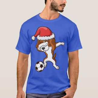 Dabbing Beagle Santa Claus Christmas T-Shirt