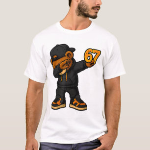 Dabbing Bear 67 Meme Funny Brainrot Hip Hop Kids B T-Shirt