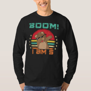 Dabbing Birthday 5 Years Old Birthday Outfit For T-Shirt