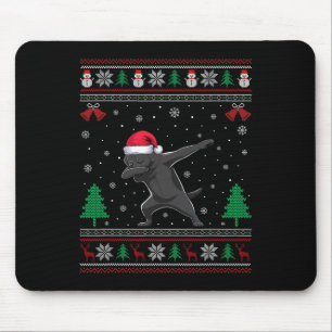 Dabbing Black Labrador Dog Santa Hat Boys Girls Ch Mouse Mat