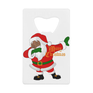 dabbing black santa claus