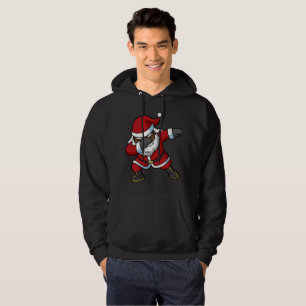 Dabbing Black Santa Claus Dab Christmas Hoodie
