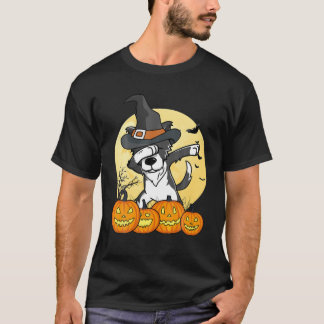 Dabbing Border Collie Dab Dance Funny Dog Hallowee T-Shirt