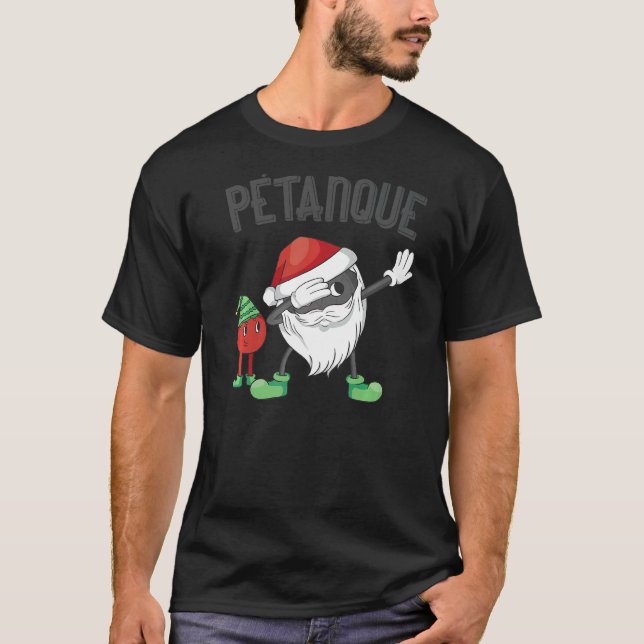 Dabbing Boules Ball Dab Christmas Cap Bouler Boule T-Shirt (Front)