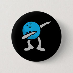 Dabbing Bowling Birthday Party Bowling Gift 6 Cm Round Badge