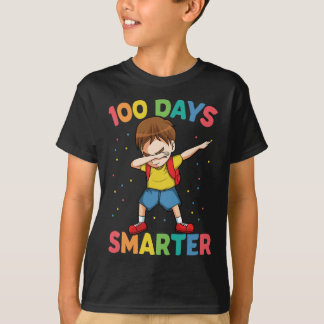 Dabbing Boy 100 Day Smarter Happy 100th Day Of Sch T-Shirt