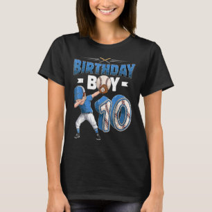 dabbing boy 10 year old Baseball Player 10th birth T-Shirt