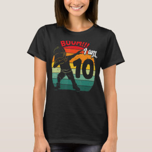 Dabbing Boy 10th Birthday Party 10 Ten Years Old K T-Shirt