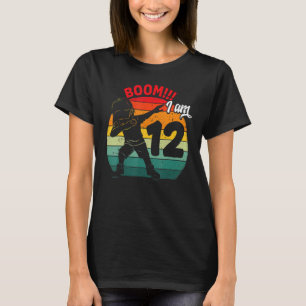 Dabbing Boy 12th Birthday Party 12 Twelve Years Ol T-Shirt