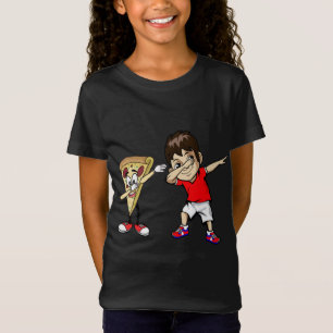 Dabbing Boy Dance Kid Meme Jersey Dab Pizza Gift T-Shirt
