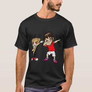 Dabbing Boy Dance Kid Meme Jersey Dab Pizza Gift T-Shirt