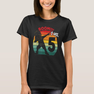 Dabbing Boy fiveth 5th Birthday Party 5 five Years T-Shirt