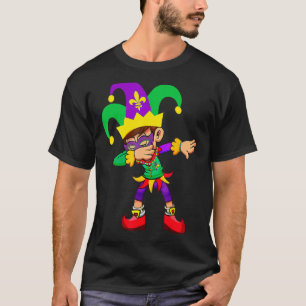 Dabbing Boy Mardi Gras T-Shirt