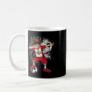 Dabbing Boy Peru Soccer Shirt Jersey Peruvian Foot Coffee Mug