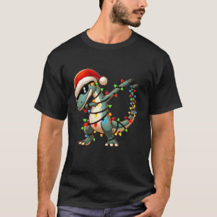 Dabbing Brontosaurus Dinosaur Sunglasses Cute Chri T-Shirt