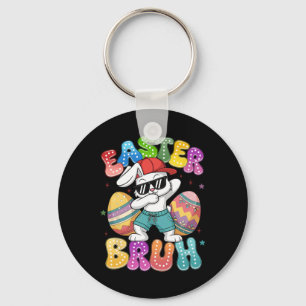 Dabbing Bunny Easter Bruh Meme Funny Saying Teens Key Ring