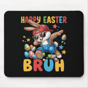 Dabbing Bunny Easter Bruh Meme Funny Saying Teens Mouse Mat