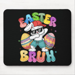 Dabbing Bunny Easter Bruh Meme Funny Saying Teens  Mouse Mat