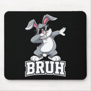 Dabbing Bunny Easter Day Dab Bruh Bunny Teens Boys Mouse Mat
