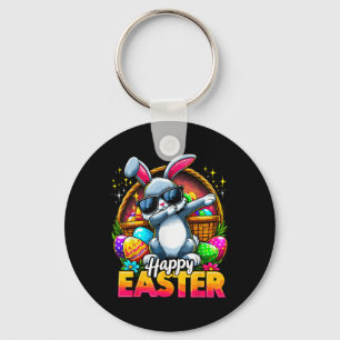Dabbing Bunny Easter Day Rabbit Happy Easter  Key Ring