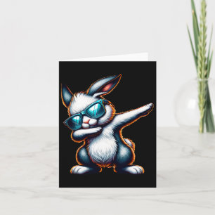 Dabbing Bunny Funny Easter Bunny  Card