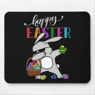 Dabbing Bunny Happy Easter Day Outfit Mouse Mat