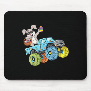 Dabbing Bunny Happy Easter Monster Truck Boys Girl Mouse Mat