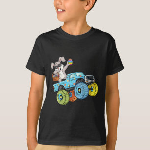 Dabbing Bunny Happy Easter Monster Truck Boys Girl T-Shirt