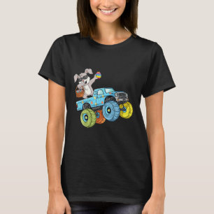 Dabbing Bunny Happy Easter Monster Truck Boys Girl T-Shirt