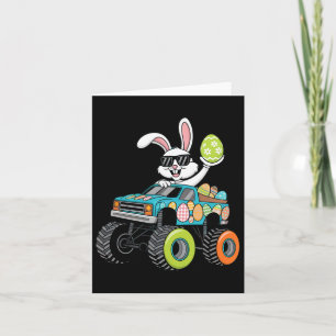 Dabbing Bunny Happy Easter Monster Truck Boys Mens Card