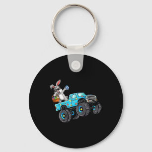 Dabbing Bunny Happy Easter Monster Truck Lovers Bo Key Ring