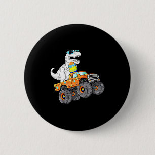 Dabbing bunny happy easter monster truck lovers ki 6 cm round badge