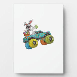 Dabbing Bunny Happy Easter Monster Truck Lovers Ki Plaque