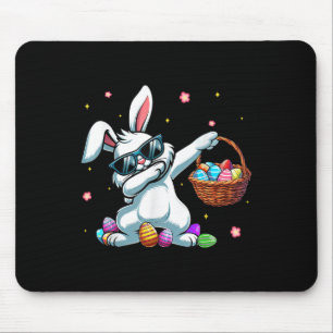 Dabbing Bunny Happy Easter Shirts For Kids Boys To Mouse Mat