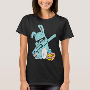 Dabbing Bunny Rabbit Egg Hunt Easter Dab Dance Boy T-Shirt