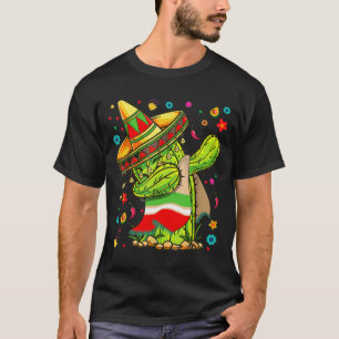 Dabbing Cactus Cinco De Mayo Costume Gift Men Wome T-Shirt