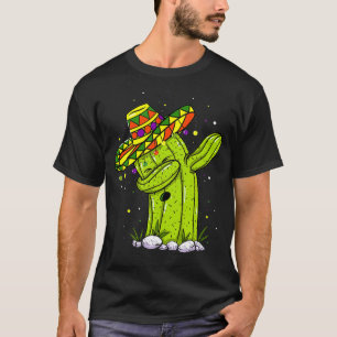 Dabbing Cactus Cinco de Mayo Meican Party Kids Tod T-Shirt