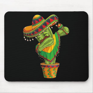 Dabbing Cactus Cinco De Mayo Mexican Poncho Boys K Mouse Mat
