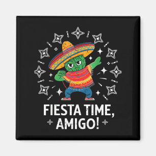 Dabbing cactus funny cinco de mayo boys kids men magnet