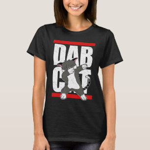 Dabbing Cat Cute Feline Vintage Dab Dance Dab Cat T-Shirt