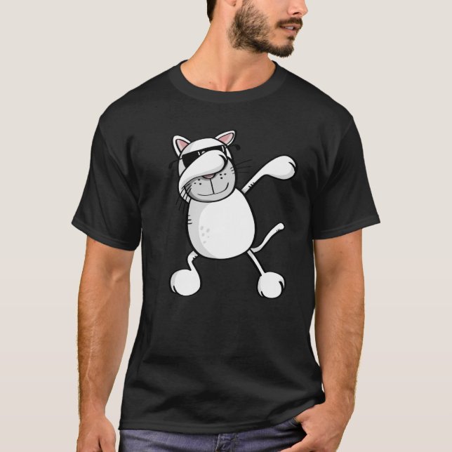 Dabbing Cat Dab Dance Cats For Cat T-Shirt (Front)