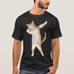 Dabbing Cat Kitten Funny Dab Cool Dance Kitty T-Shirt