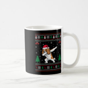 Dabbing Cavalier King Charles Spaniel Dog Santa Ha Coffee Mug