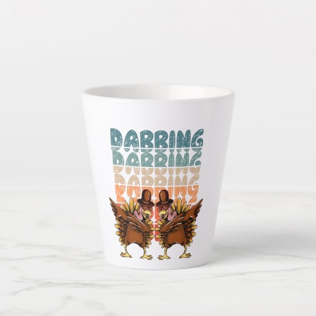 Dabbing Chickens | Funny & Cool Dab Latte Mug (Front)