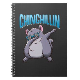 Dabbing Chinchilla Sunglasses Animal Pet Fun Notebook