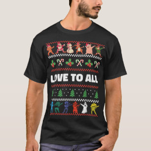 Dabbing Christmas Boys Skeleton Zombie Scary Pumpk T-Shirt