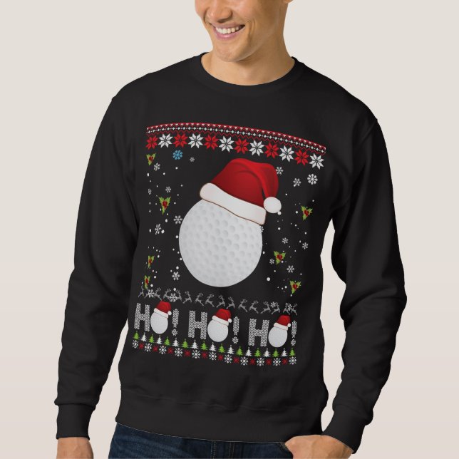 Dabbing Christmas Golf Ho Santa Elf Ugly Sweater M (Front)