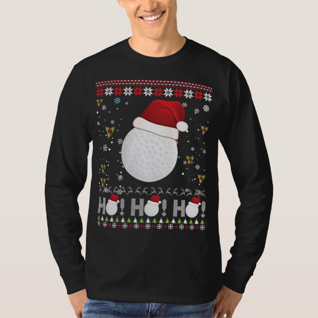 Dabbing Christmas Golf Ho Santa Elf Ugly Sweater M (Front)